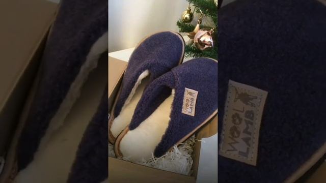 Тапочки, шлепанцы из шерсти для дома