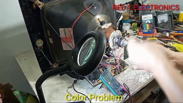 Tosunra CRT TV Pink Color | Color Problem With Retrace | RED 1 ELECTRONICS смотреть онлайн
