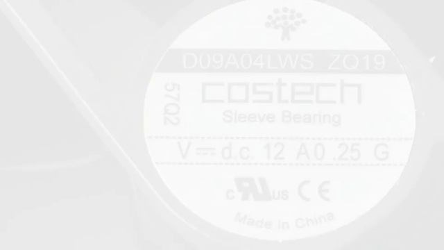 D09A04LWS ZQ19 sleeve bearing fan 12V 0.25A 92mm x 92mm x 25mm 2wires смотреть онлайн