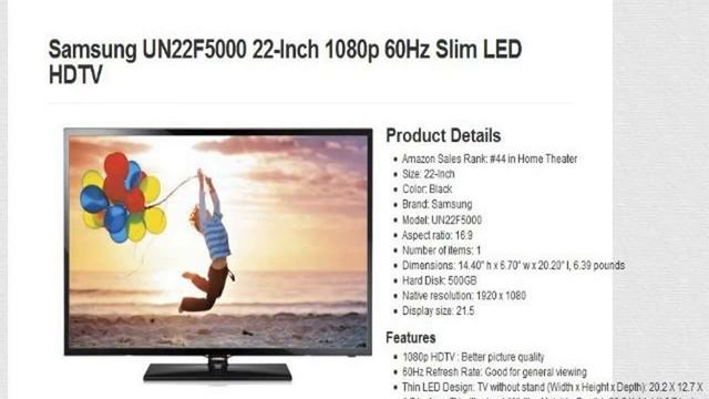 [Cheap] Samsung LED HDTV 22-Inch 1080p 60Hz Slim смотреть онлайн