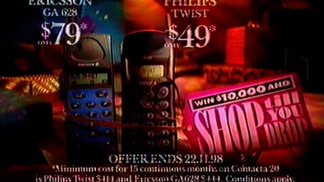 Telstra Ericsson GA628, Philips Twist - TV Ad - Australia 1998 смотреть онлайн