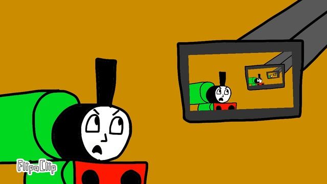 Flipaclip Double Feature: Green Engine On TV/Oranges Color