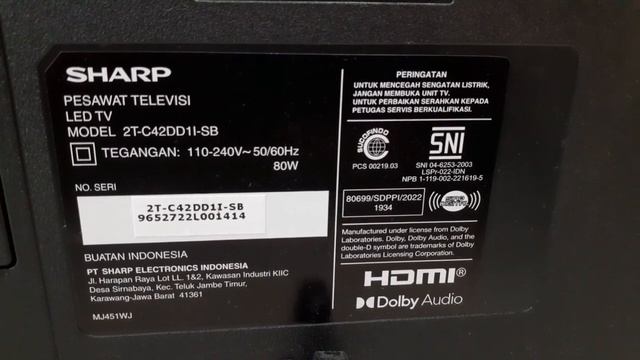 Rekomendasi! Led Tv Digital Terbaru 2T-C42DD1I-SB 42 inch | Review Sharp 42 #review #sharp #tv смотреть онлайн