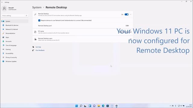 How to setup Remote Desktop on Windows 11 смотреть онлайн