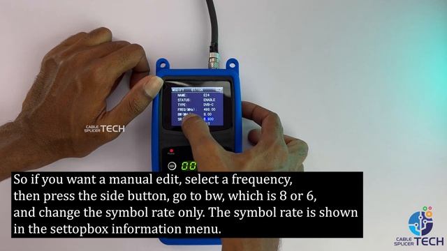 English - Cable TV Digital Meter Frequency Symbol Rate Settings Video - YURI YCM99G - SOLID SF750 смотреть онлайн