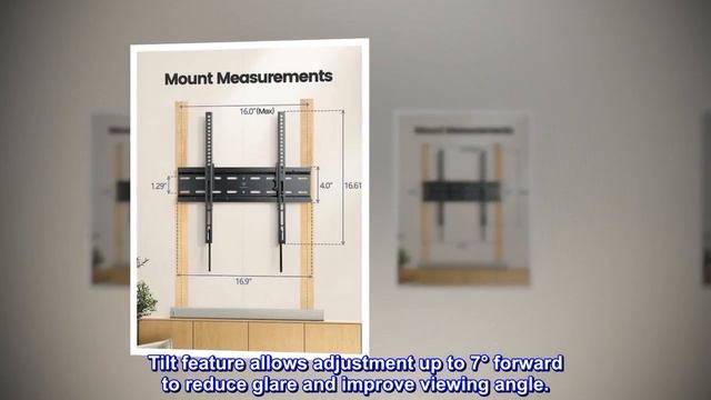PERLESMITH Tilting TV Wall Mount Bracket Low Profile for Most 23-60 inch LED LCD OLED смотреть онлайн