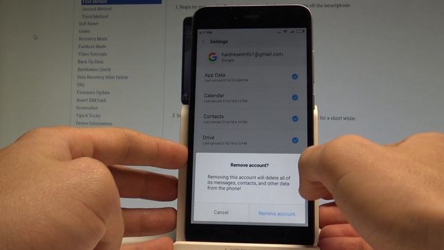 How to Remove Google Account from XIAOMI Redmi Note 5A |HardReset.Info смотреть онлайн