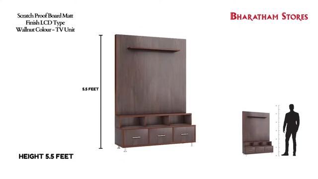 Scratch Proof Board Matt Finish LCD Type Wallnut Colour TV Unit Furniture смотреть онлайн