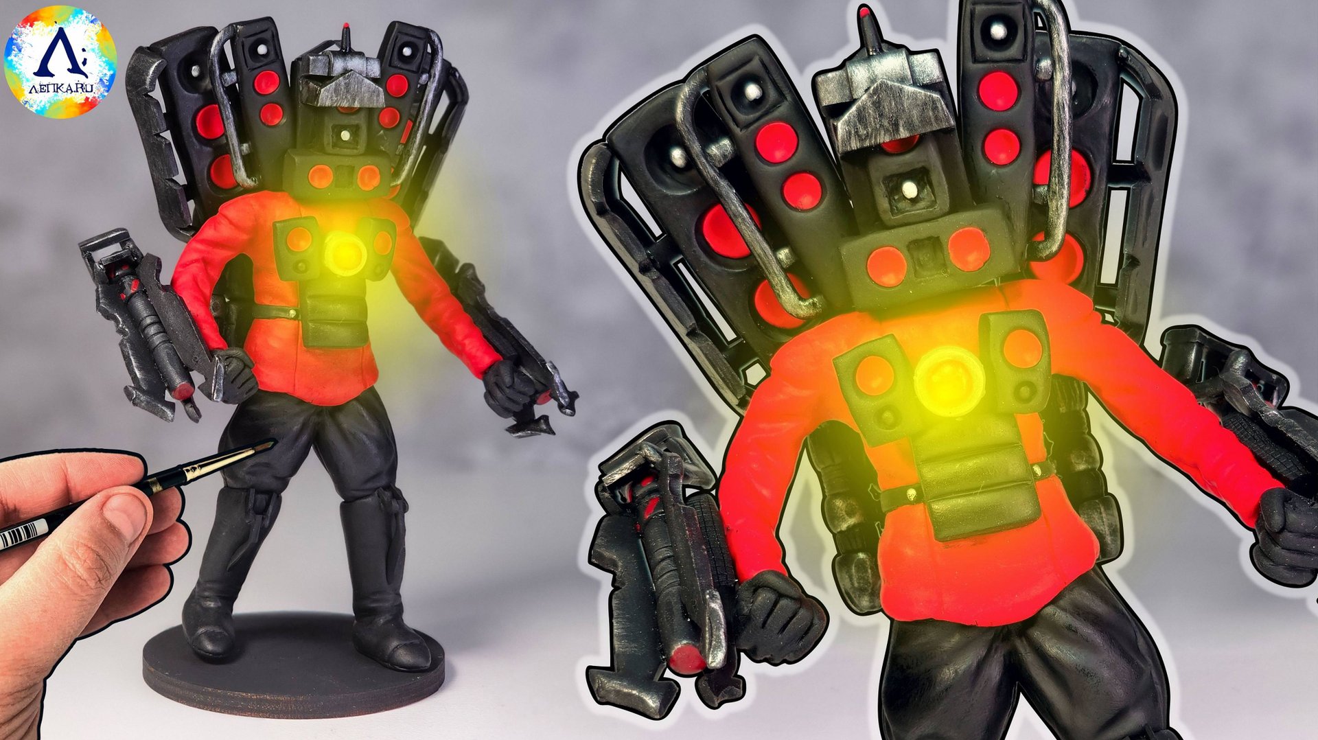 Лепим ТИТАН СПИКЕРМЕН УЛУЧШЕННЫЙ Skibidi Toilet 2.0 смотреть онлайн