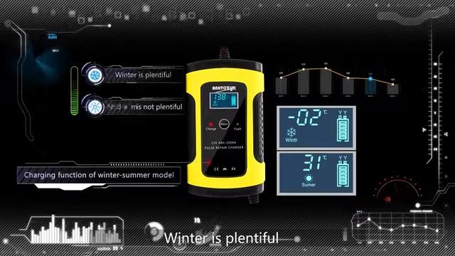 Automatic Intelligent Charger 12V 6A