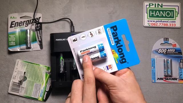 Đo dung lượng thực pin sạc Energizer Parklong và Ansmann смотреть онлайн