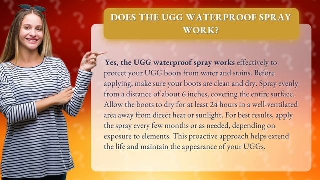 Does the UGG waterproof spray work? смотреть онлайн