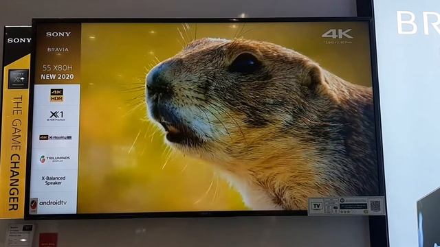 SONY X80H 55" 4K Ultra HD Android Smart TV (2020) смотреть онлайн