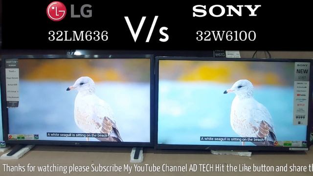 Sony 32W6100 VS LG 32LM636 смотреть онлайн