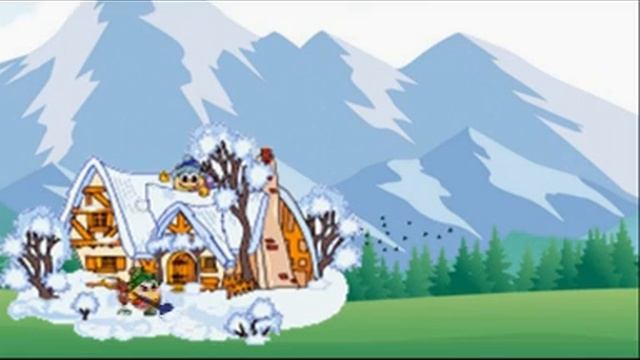 Футаж. Новый год, горы. смотреть онлайн