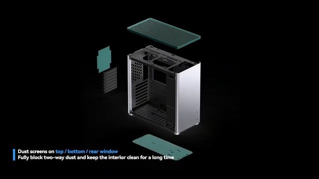 JONSBO D40 White  ATX/MATX Computer Case, Aluminum, Support 240 Liquid &168 Air Cooling/355mm GPU