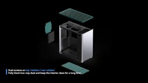 JONSBO D40 White  ATX/MATX Computer Case, Aluminum, Support 240 Liquid &168 Air Cooling/355mm GPU