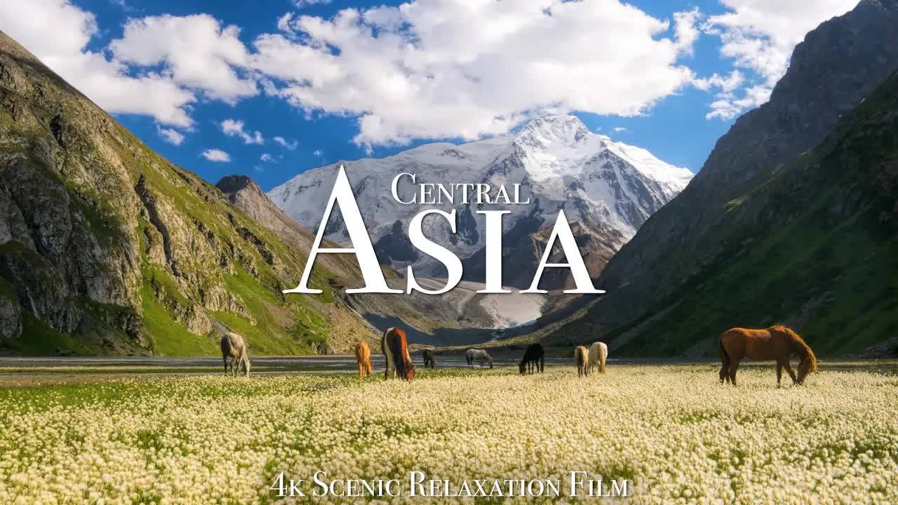 Central Asia 4K - Scenic Relaxation Film With Calming Music смотреть онлайн