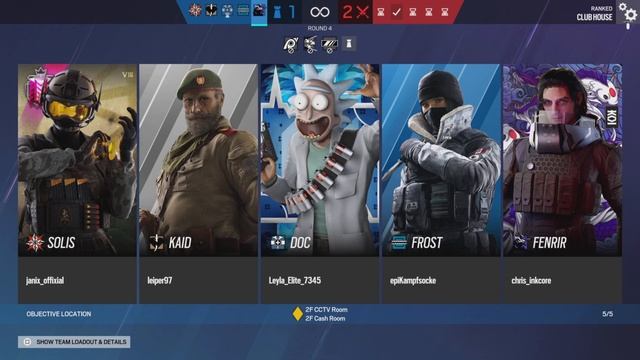 [Op. Deep Freeze] Club House Ranked Match (4:3:1) | Rainbow Six Siege смотреть онлайн
