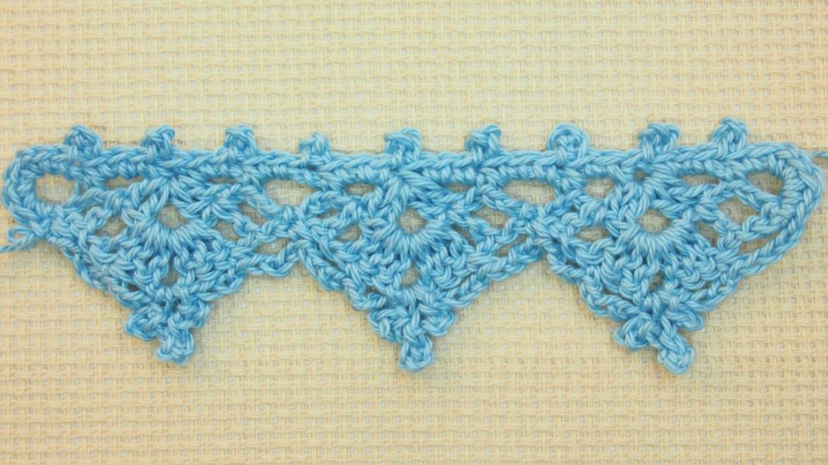 Кайма крючком для отделки изделия. Как обвязать край. Вязание для начинающих Border crochet Урок 49 смотреть онлайн