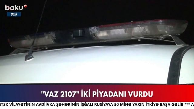 Qazaxda avtomobil iki piyadanı vurdu смотреть онлайн