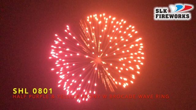 8" SHL 0801 Half Purple half Yellow peony with brocade wave ring L смотреть онлайн