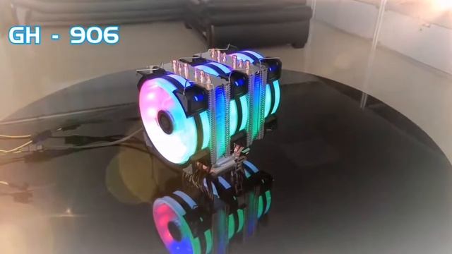 ALSEYE DR90 CPU Cooler 6 tubos de calor com RGB 4 pinos CPU ventilador de alta qualidade CPU Coolin смотреть онлайн