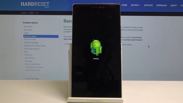 How to Hard Reset HAIER V5 - Remove Data / Restore Factory смотреть онлайн