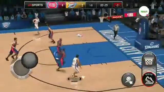Начинаем играть в NBA LIVE MOBILE смотреть онлайн