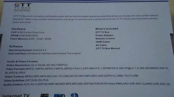 CS-Q8 A80 Octa Core Android 4.4 TV Box 4gb DDR3 32gb ROM SATA First Look Review
