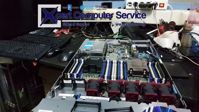 HP SERVER PROLIANT DL 360 GEN9 Power on test смотреть онлайн