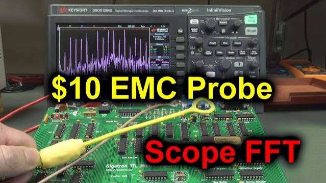 EEVblog #1188 - $10 DIY EMC Probe Using Scope FFT