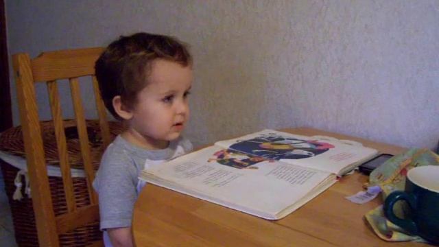 двухлетний ребенок читает Мойдодыра смотреть онлайн