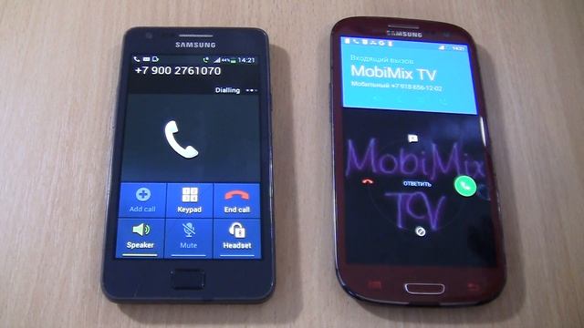 Samsung S2 plus Over the Horizon Incoming call &Samsung Galaxy S3 Android 6 Outgoing call смотреть онлайн