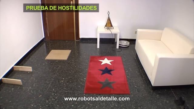 Тест робота IRobot Roomba 531 на преодоление препятствий