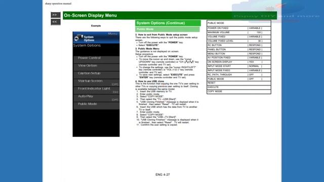 Sharp Aquos Operation Manual - LCD TV