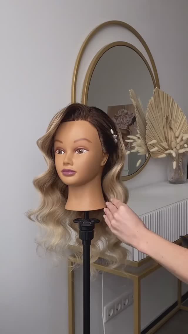 Невероятная голливудская волна на учебном манекене IPARIKMAHER #прическа #укладка #локоны