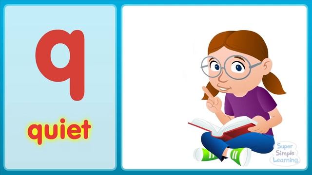Английские буквы_звуки_The Q Song (Lowercase) _ Super Simple ABCs смотреть онлайн