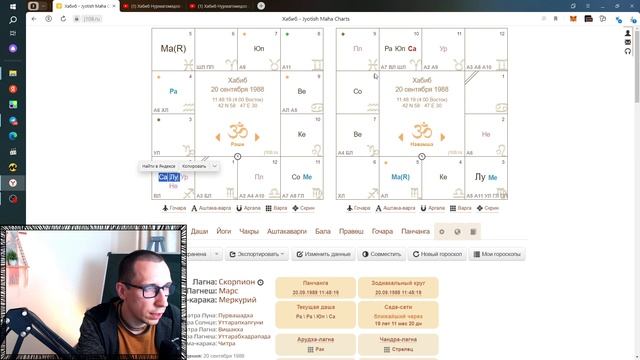 Что несут планеты в падении в навамше, на примере Хабиба Нурмагомедова. смотреть онлайн