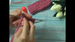 Мастер класс по вязанию детских варежек спицами.  На возраст 1-2 годика
