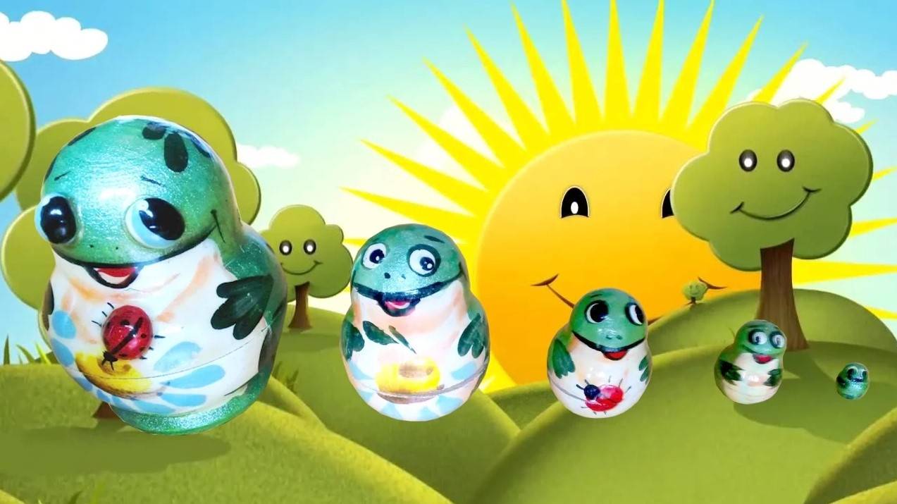 ПЯТЬ МАЛЕНЬКИХ ПЕСТРЫХ ЛЯГУШАТ _ сборник для детей _ популярный детский стишок _УЧИМСЯ ПЕТЬ смотреть онлайн