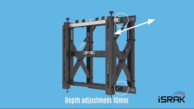 Pop Out Videowall Mounting LCD TV Bracket with micro-adjustment смотреть онлайн