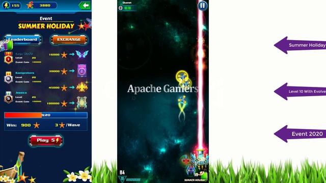 Galaxy Attack: Alien Shooter ! Summer Holiday Event 2020 ! Level 10 With Evolve смотреть онлайн