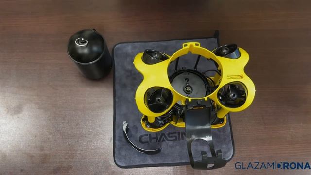 Установка батареи мощности 200Вт/ч на подводный дрон CHASING смотреть онлайн