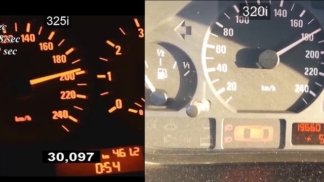 BMW E46 325i vs BMW E46 320i v-max смотреть онлайн
