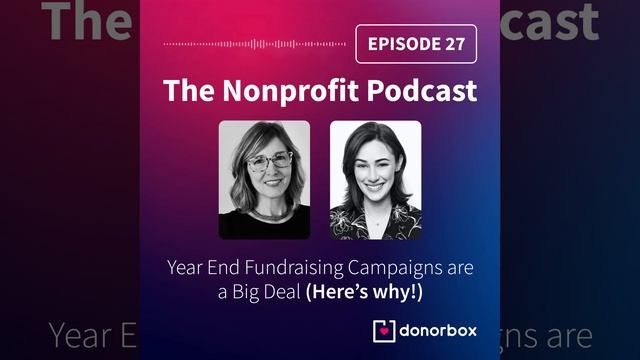 🎙️Year End Fundraising Campaigns are a Big Deal (Here’s why..) | The Nonprofit Podcast - Ep. 27 смотреть онлайн