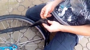 Замена соска на велосипедной камере
