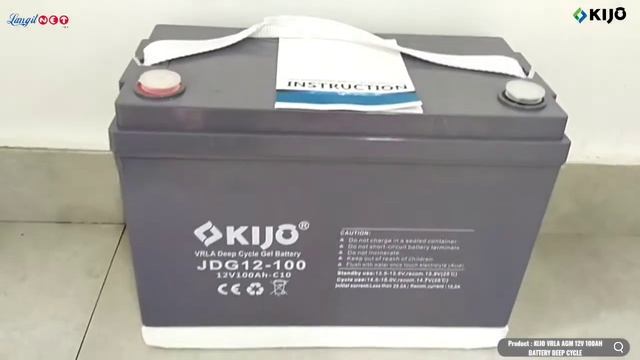 KIJO VRLA AGM 12V 100AH BATTERY DEEP CYCLE - (92525) смотреть онлайн