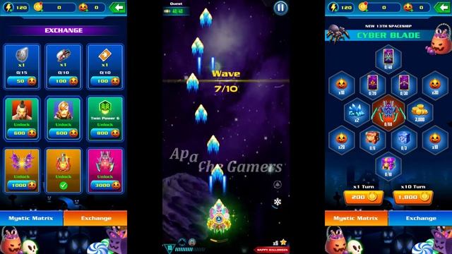 Galaxy Attack Alien Shooter | Cyber Blade Halloween Event 2022 | Level 13 | By Apache Gamers смотреть онлайн