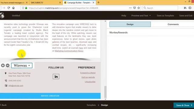 MailChimp block add remove. смотреть онлайн